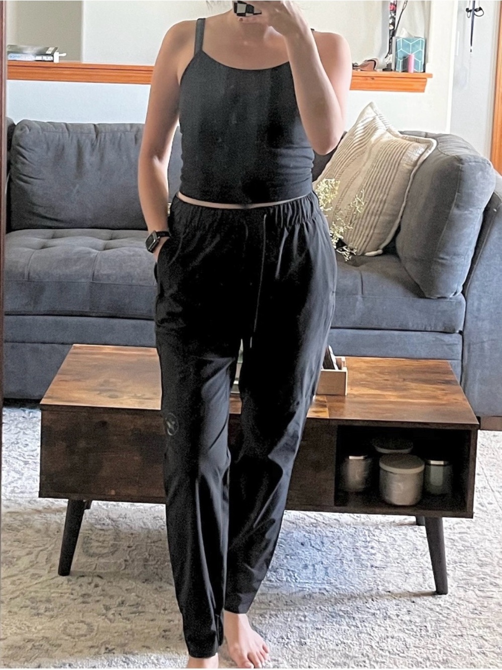 Savage Barbell Black Track Jogger Pants